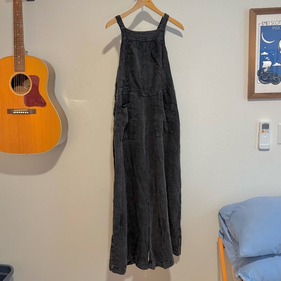 Free People Women's Dakota Cotton Tie Overall -  Black - Medium - Gently Worn - Picture 6 of 6